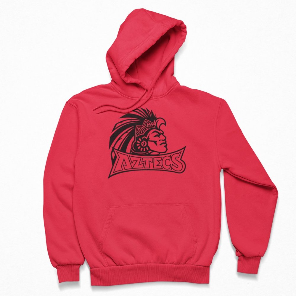 NEW San Diego State Aztecs 1997 Logo Fleece Pullover Hoodie RED